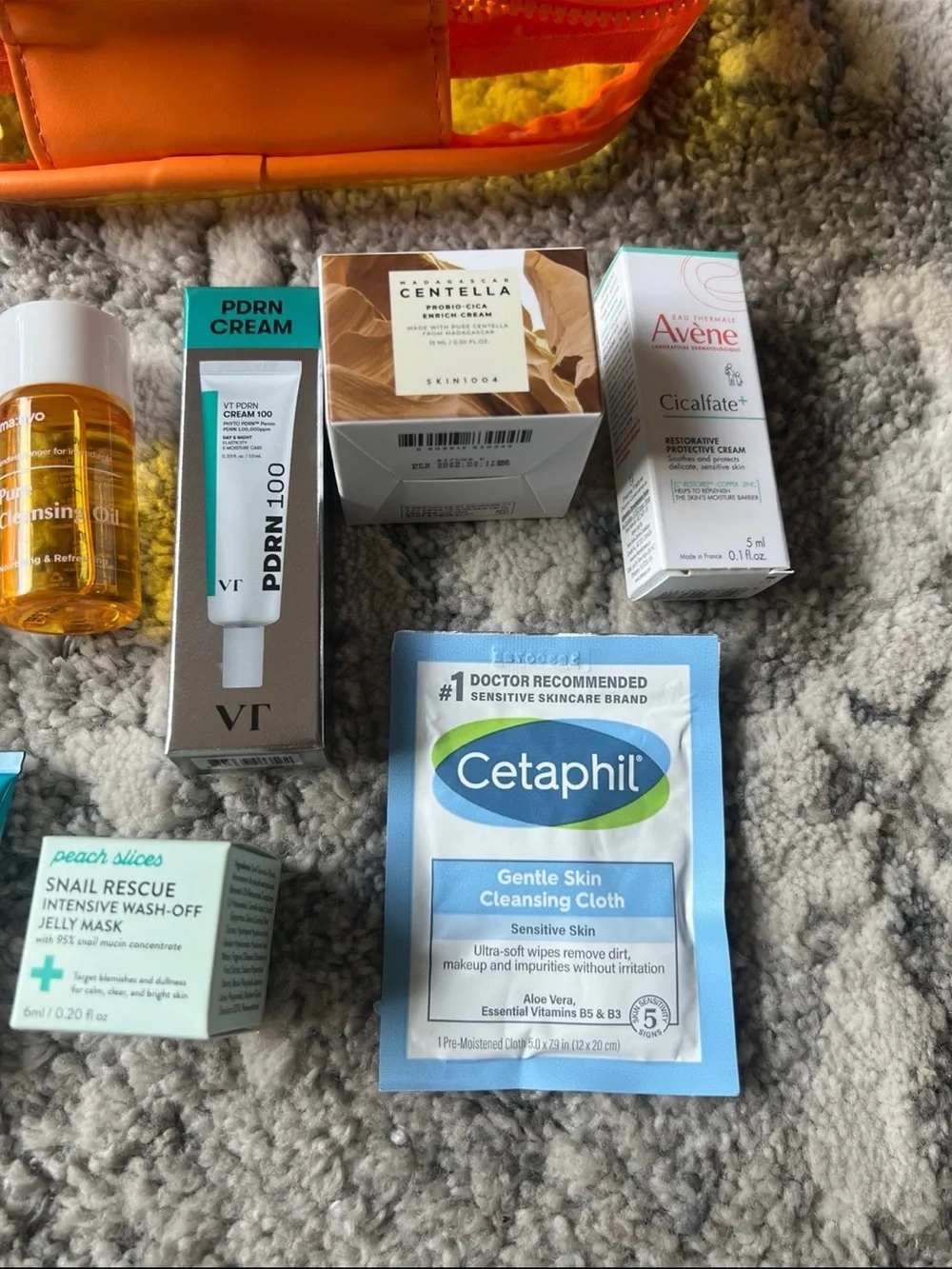 Skincare bundle-La roche posay, peach slices, skin1004, vt, cetaphil, etc
